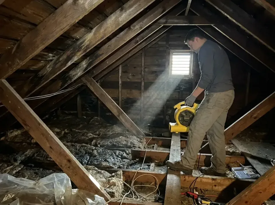 attic-water-damage-drying-proc-007 — frequently asked questions, Emergency Water Extraction & 24/7 Flood Response in Christi…